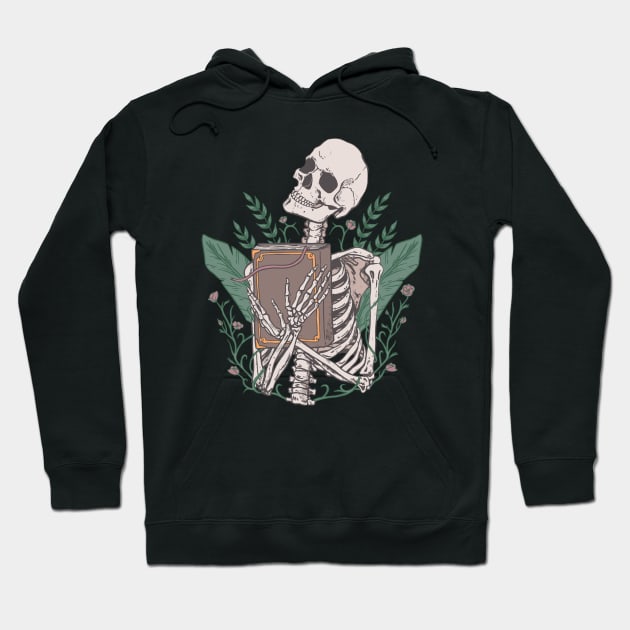 Book Obsessed Skeleton Hoodie by Hypnotic Highs